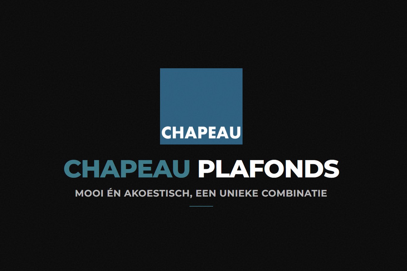 Homepage van Chapeau Plafonds