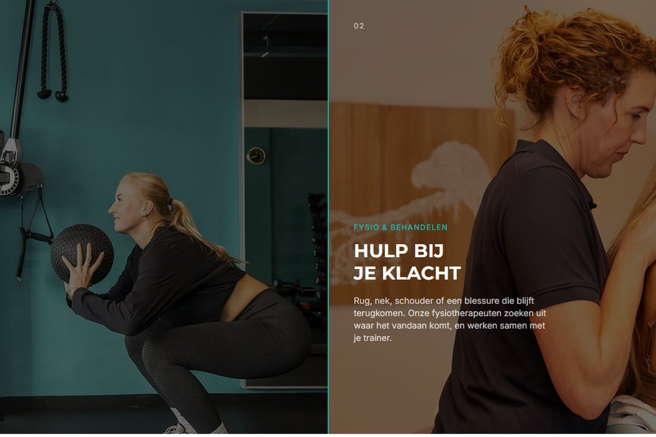 Homepage van JPT Personal Health Club